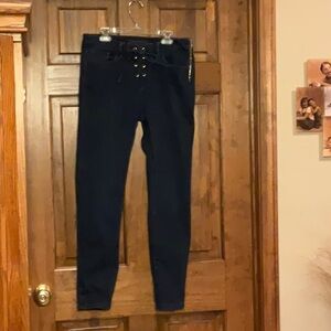 Tommy Hilfigure Side Zip Straight Leg Jeans